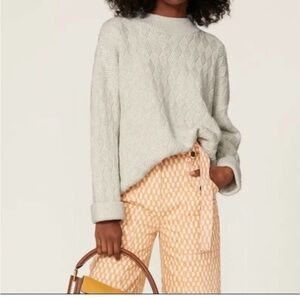 Elk Biden Retro Merino Wool Blend & Organic Cotton Comfy Cozy Oversized Sweater